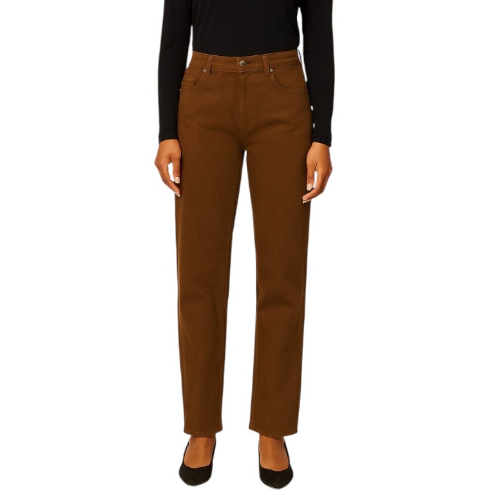 Motel Rocks Large Parallel Jeans in Rich Brown NEW WITH TAGS